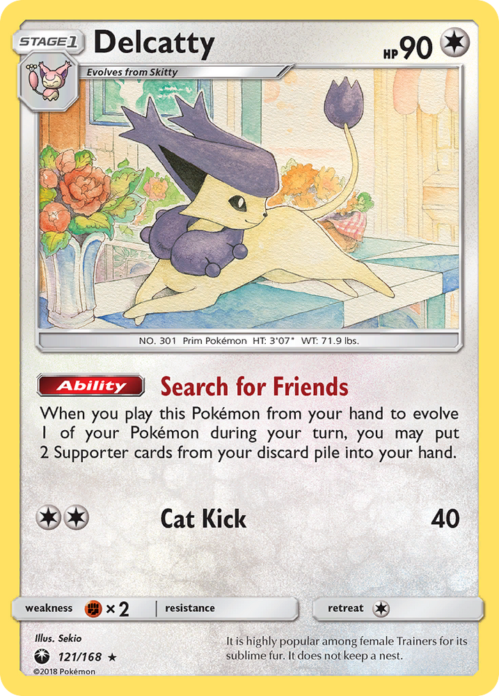 Pokemon | Delcatty (121/168) [Sun & Moon: Celestial Storm] | The Nerd Merchant