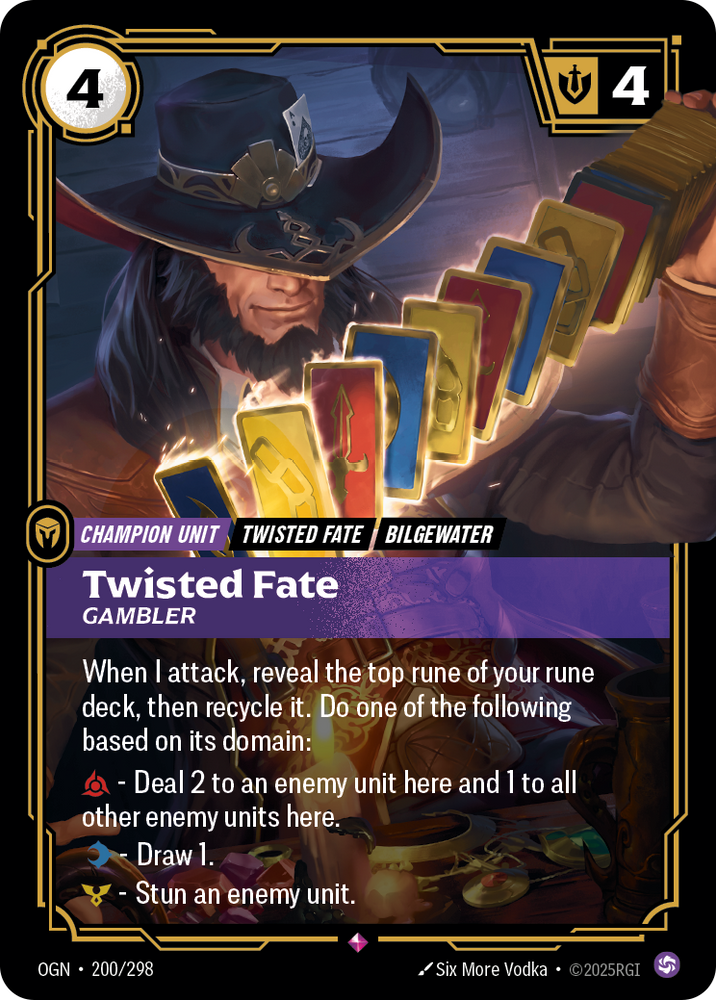 Twisted Fate, Gambler (Foil) - Origins #200