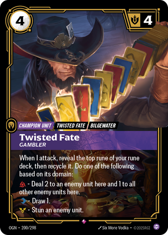 Twisted Fate, Gambler (Foil) - Origins #200