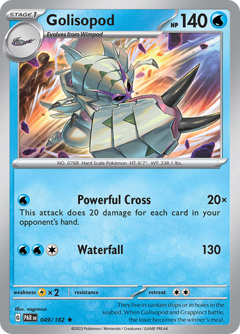 Pokemon | Golisopod (049/182) [Scarlet & Violet: Paradox Rift] | The Nerd Merchant