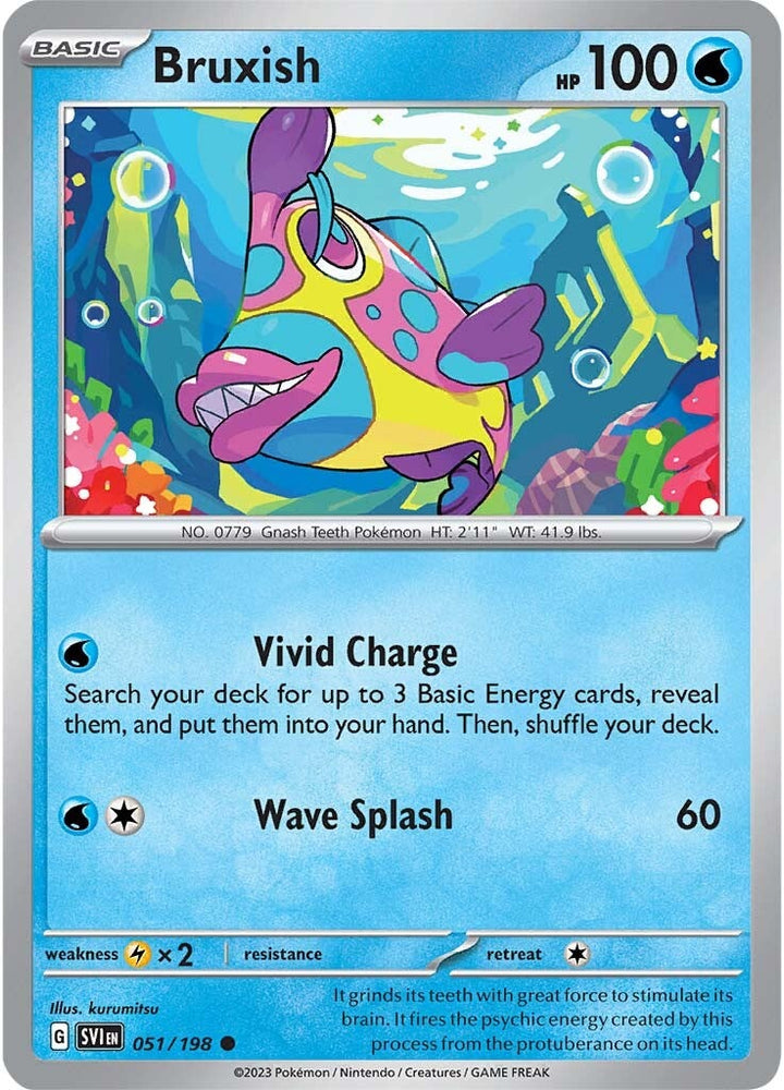 Pokemon | Bruxish (051/198) [Scarlet & Violet: Base Set] | The Nerd Merchant
