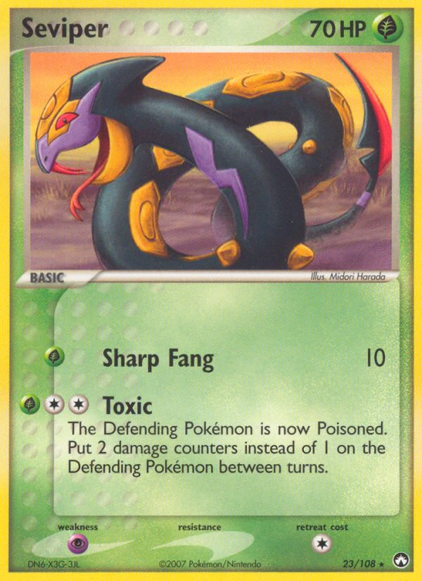 Pokemon | Seviper (23/108) [EX: Power Keepers] | The Nerd Merchant