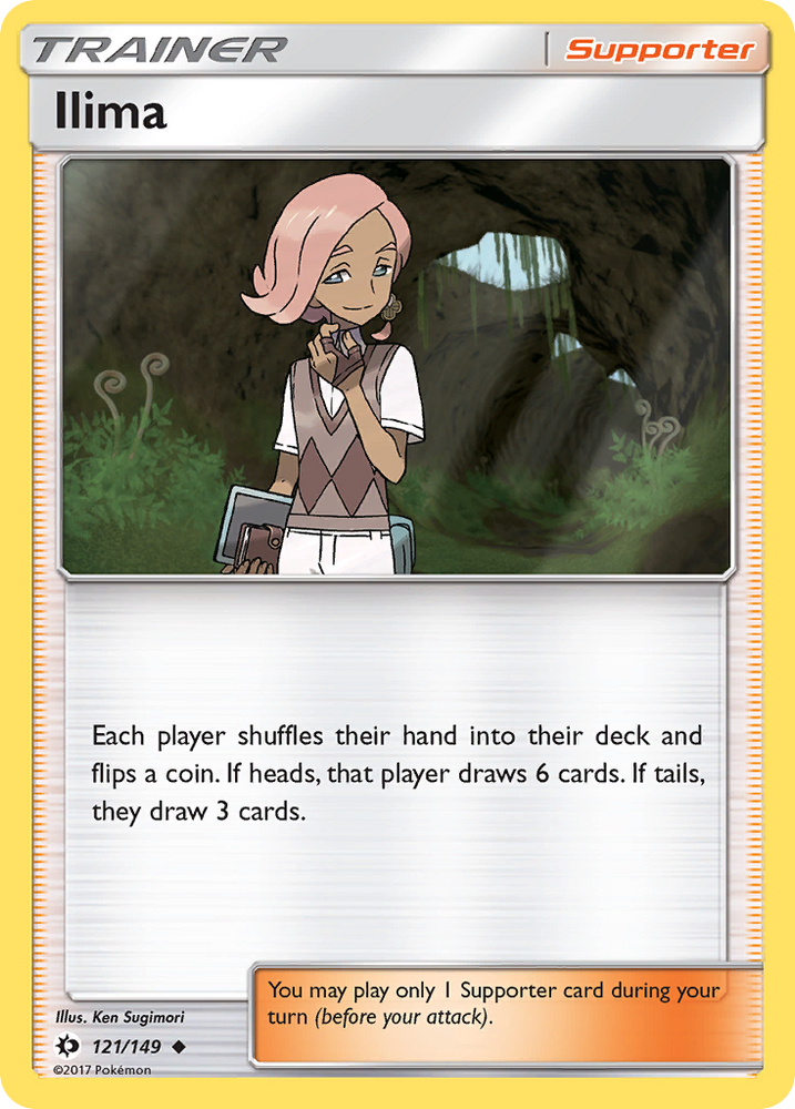 Pokemon | Ilima (121/149) [Sun & Moon: Base Set] | The Nerd Merchant