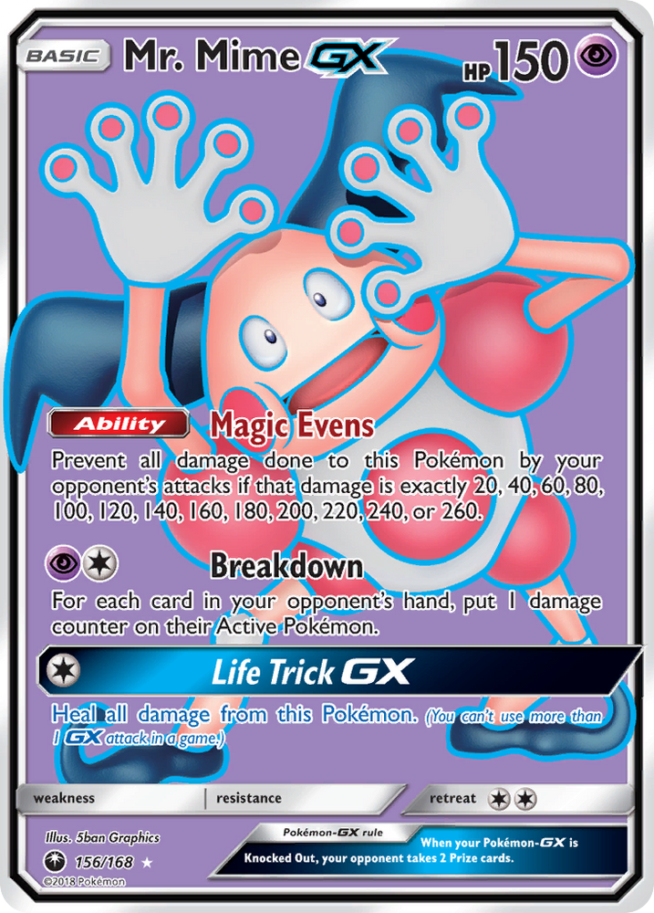 Pokemon | Mr. Mime GX (156/168) [Sun & Moon: Celestial Storm] | The Nerd Merchant