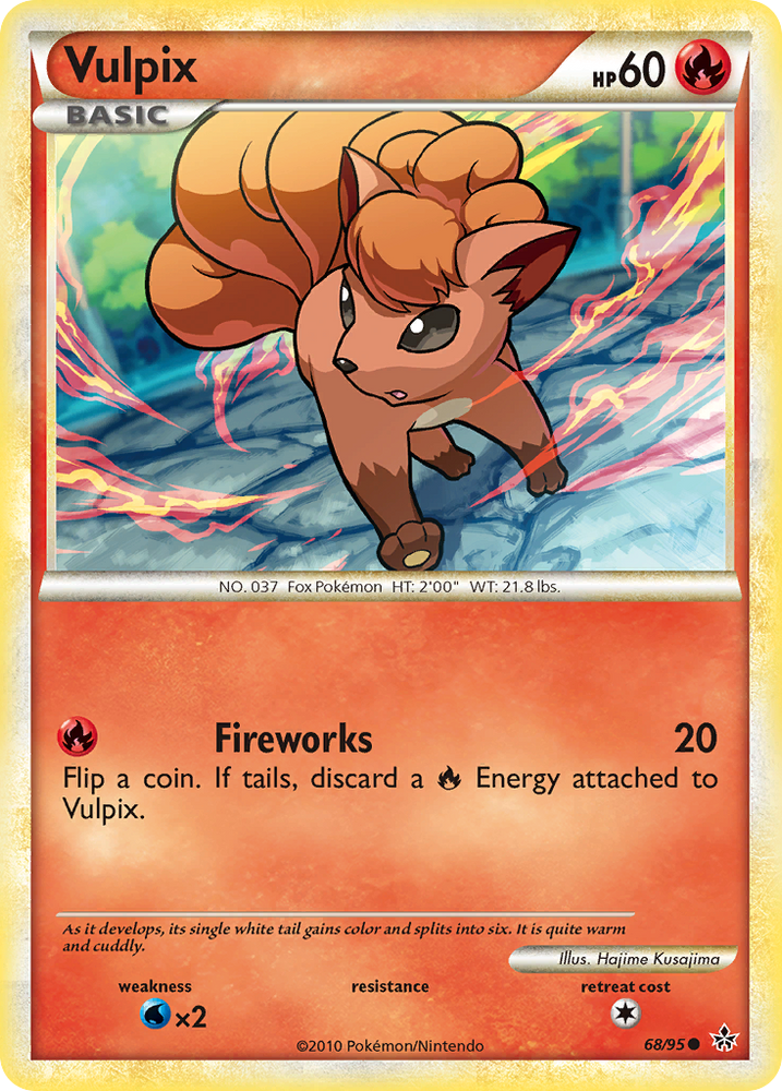 Pokemon | Vulpix (68/95) [HeartGold & SoulSilver: Unleashed] | The Nerd Merchant