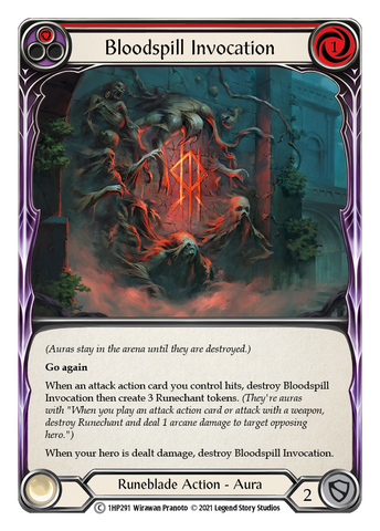 Flesh and Blood TCG | Bloodspill Invocation (Red) [1HP291] (History Pack 1) | The Nerd Merchant