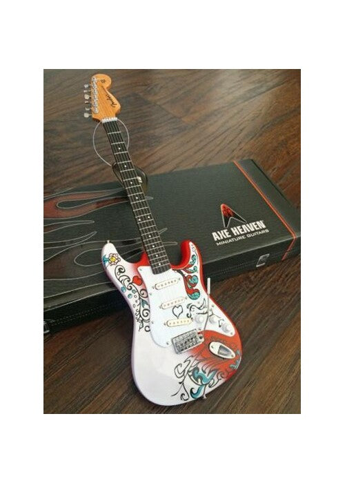 Jimi Hendrix Fender Stratocaster Monterey Pop Festival Mini Guitar Replica