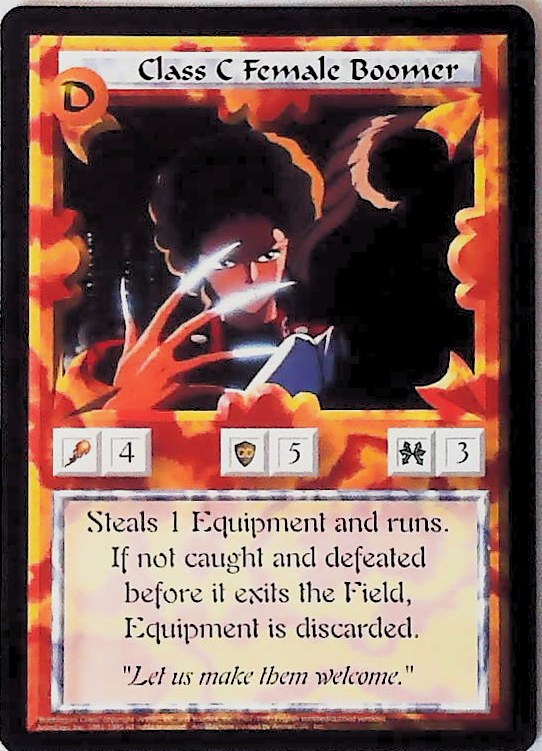 Ani-Mayhem CCG | Class C Female Boomer - Set Zero | The Nerd Merchant