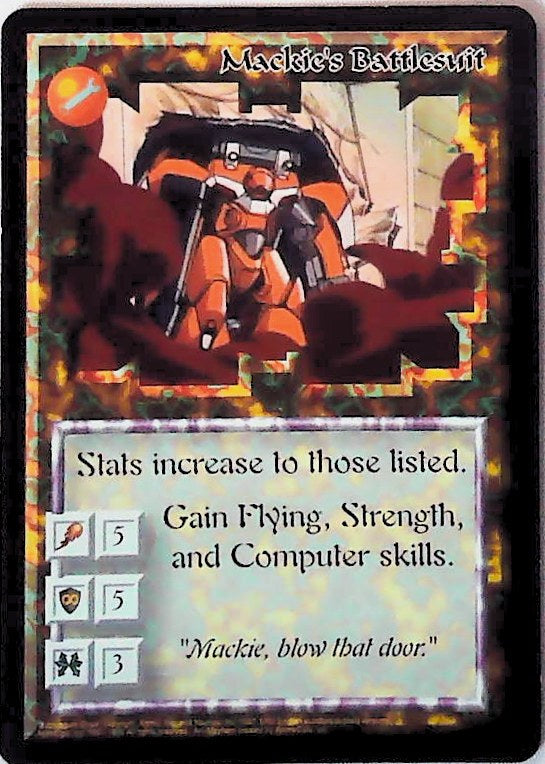 Ani-Mayhem CCG | Mackie's Battlesuit - Set Zero | The Nerd Merchant