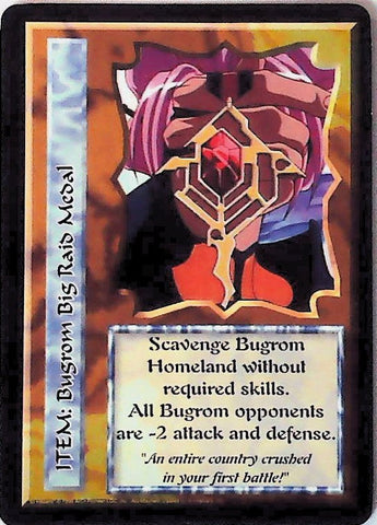 Ani-Mayhem CCG | Bugrom Big Raid Medal - Set Zero | The Nerd Merchant