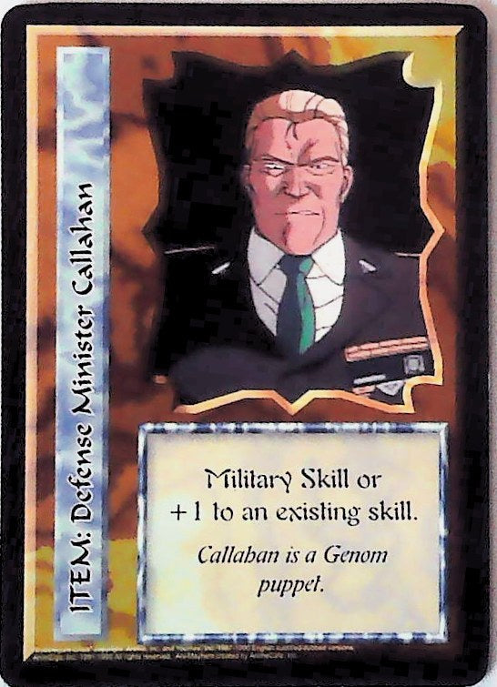 Ani-Mayhem CCG | Defense Minister Callahan - Set Zero | The Nerd Merchant