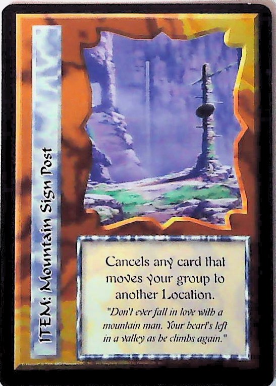 Ani-Mayhem CCG | Mountain Sign Post - Set Zero | The Nerd Merchant