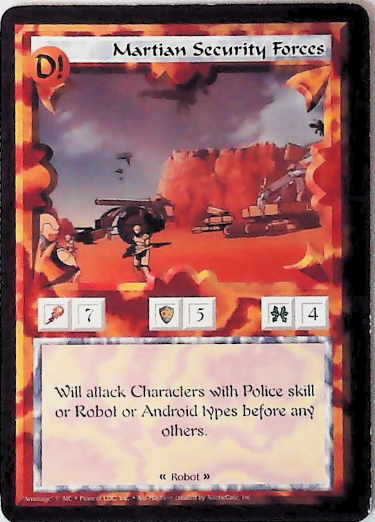 Ani-Mayhem CCG | Martian Security Forces - Set One | The Nerd Merchant