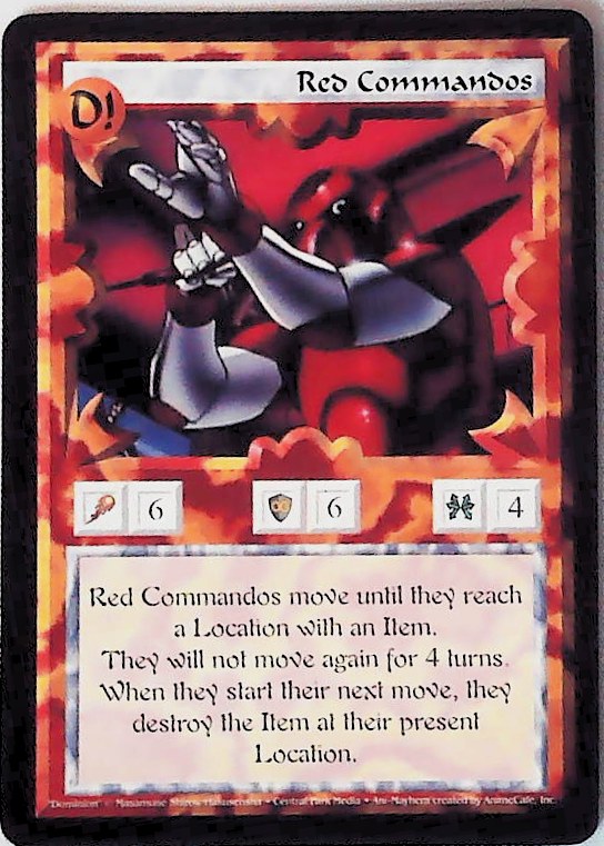 Ani-Mayhem CCG | Red Commandos - Set One | The Nerd Merchant