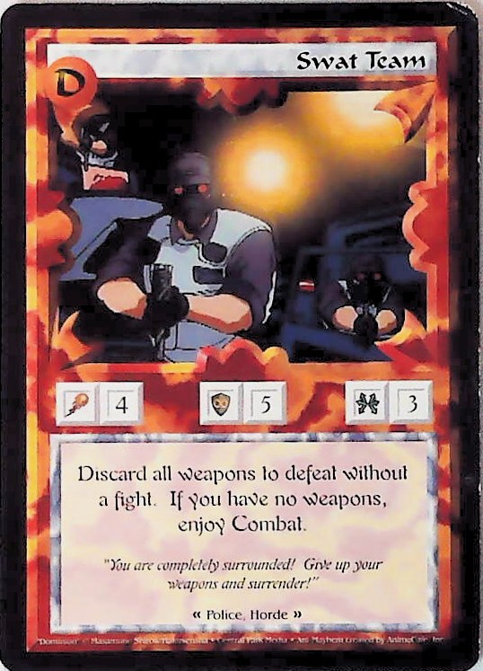 Ani-Mayhem CCG | Swat Team - Set One | The Nerd Merchant