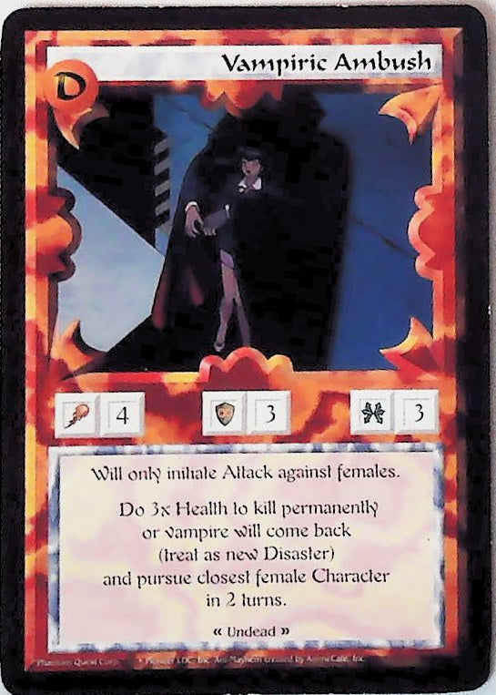 Ani-Mayhem CCG | Vampiric Ambush - Set One | The Nerd Merchant