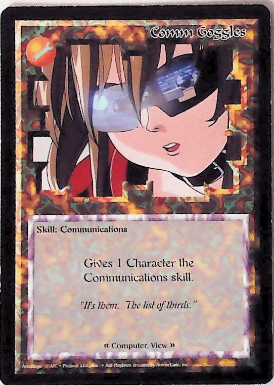 Ani-Mayhem CCG | Comm Goggles - Set One | The Nerd Merchant