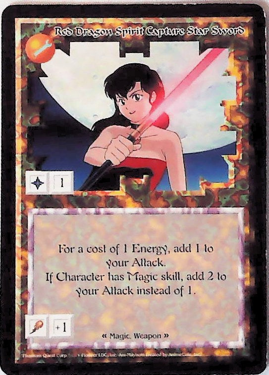 Ani-Mayhem CCG | Red Dragon Spirit Capture Star Sword - Set One | The Nerd Merchant