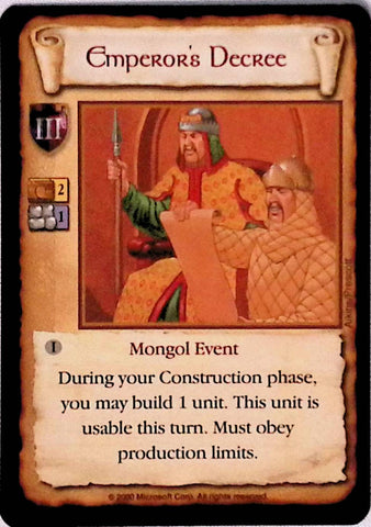 Age of Empires | Emperor's Decree - Limited | The Nerd Merchant