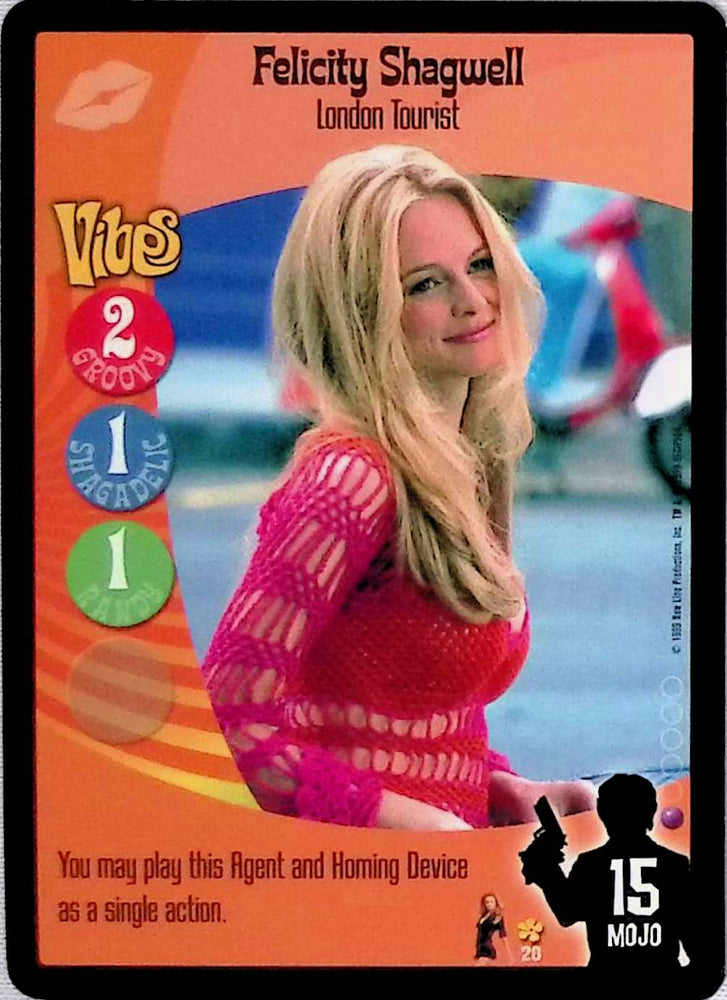 Austin Powers CCG | Felicity Shagwell - London Tourist (20/140) | The Nerd Merchant