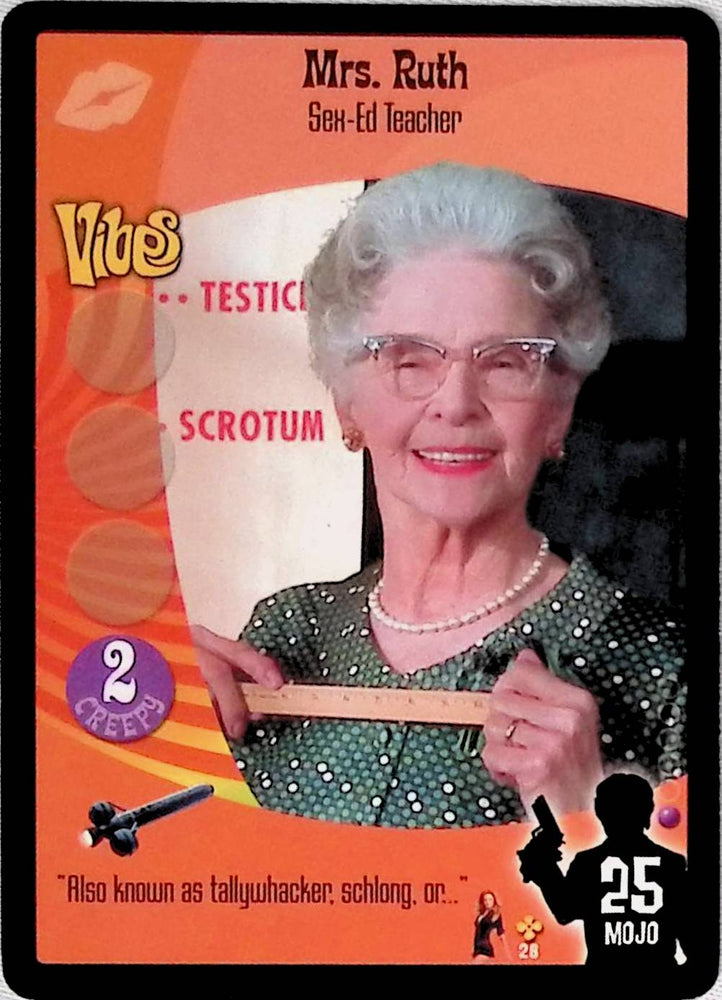 Austin Powers CCG | Mrs. Ruth - Sex-Ed Teacher (28/140) | The Nerd Merchant