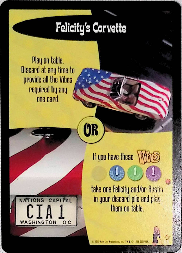 Austin Powers CCG | Felicity's Corvette (53/140) | The Nerd Merchant