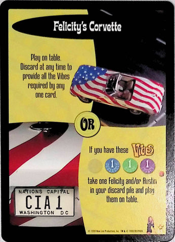 Austin Powers CCG | Felicity's Corvette (53/140) | The Nerd Merchant