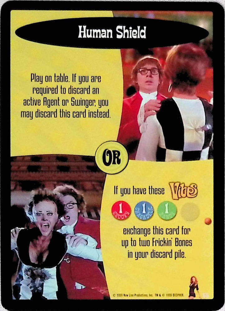 Austin Powers CCG | Human Shield (55/140) | The Nerd Merchant