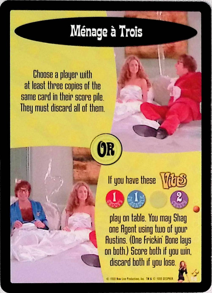 Austin Powers CCG | Ménage à Trois (56/140) | The Nerd Merchant