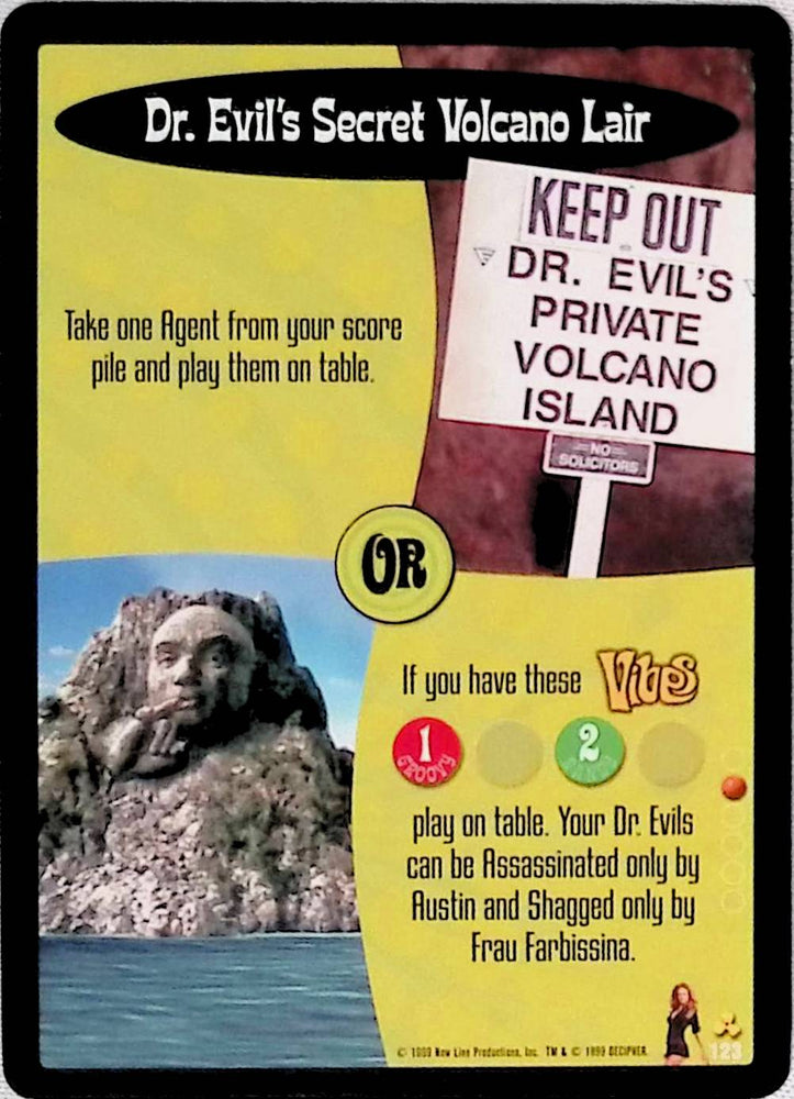 Austin Powers CCG | Dr. Evil's Secret Volcano Lair (123/140) | The Nerd Merchant