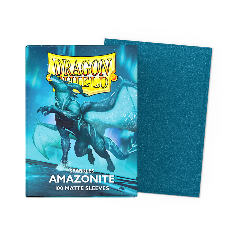 Dragon Shield Sleeves: Standard Matte Sparkles - Amazonite 100CT