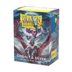 Dragon Shield 100-Count Box Dual Matte Cobalt & Silver