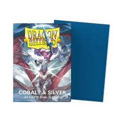 Dragon Shield 100-Count Box Dual Matte Cobalt & Silver