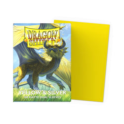 Dragon Shield 100-Count Box Dual Matte Yellow & Silver