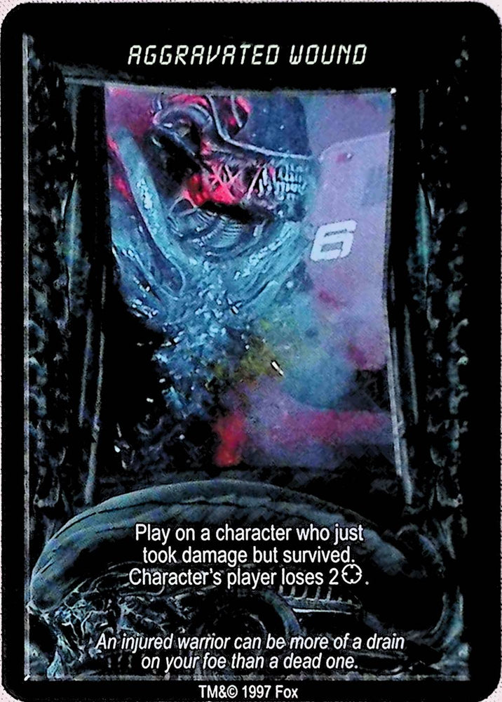 Aliens vs Predator CCG | Aggravated Wound - AVP Premiere | The Nerd Merchant