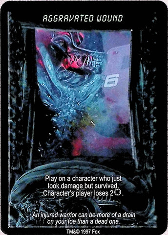 Aliens vs Predator CCG | Aggravated Wound - AVP Premiere | The Nerd Merchant