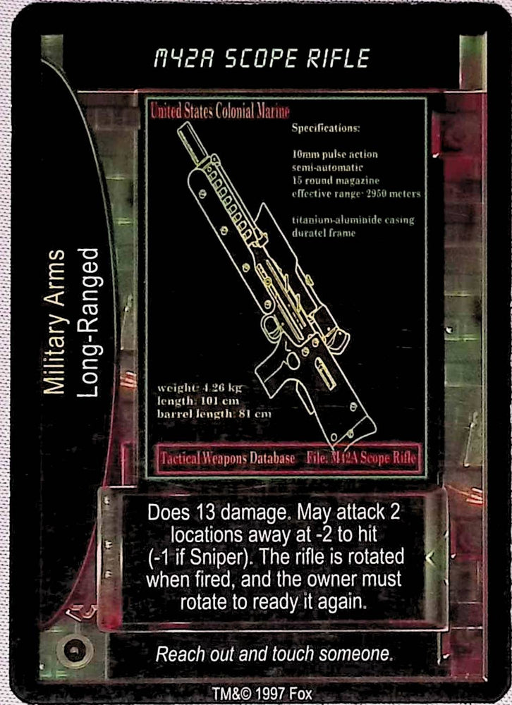 Aliens vs Predator CCG | M42A Scope Rifle - AVP Premiere | The Nerd Merchant