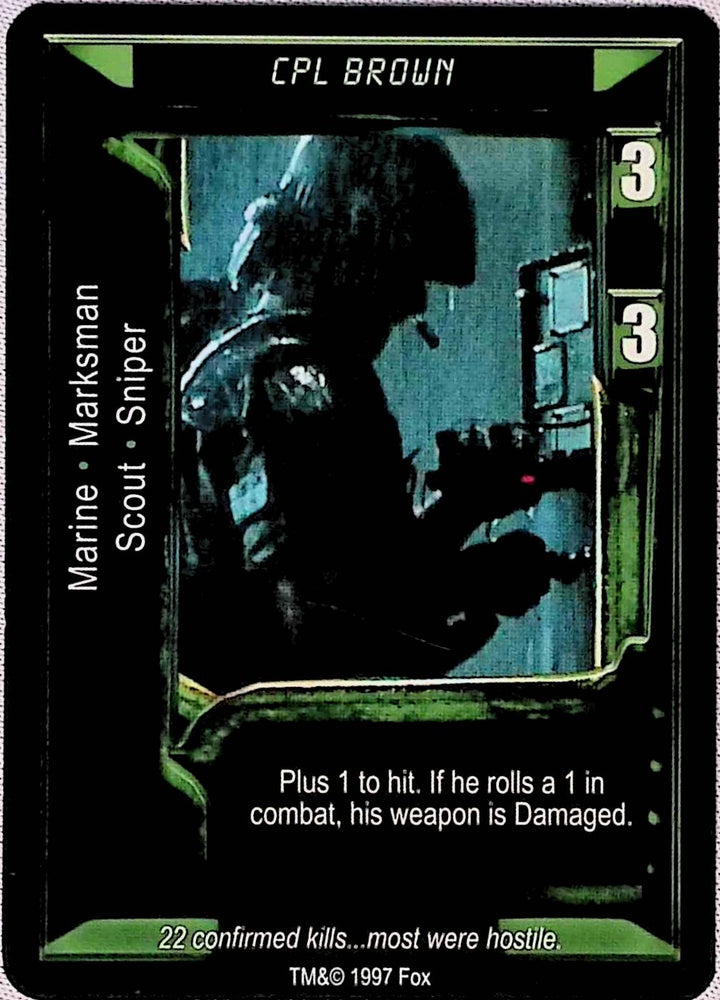 Aliens vs Predator CCG | Cpl Brown - AVP Premiere | The Nerd Merchant