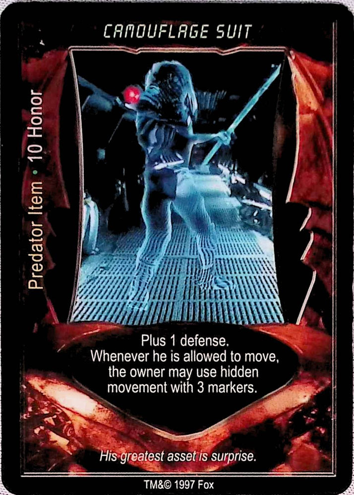Aliens vs Predator CCG | Camouflage Suit - AVP Premiere | The Nerd Merchant
