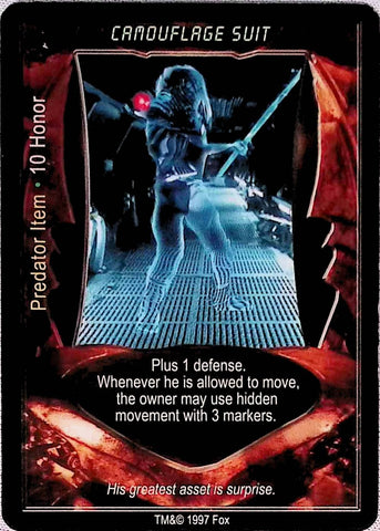 Aliens vs Predator CCG | Camouflage Suit - AVP Premiere | The Nerd Merchant