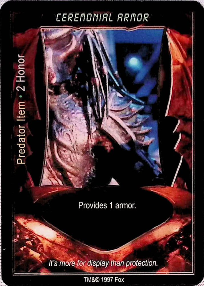 Aliens vs Predator CCG | Ceremonial Armor - AVP Premiere | The Nerd Merchant