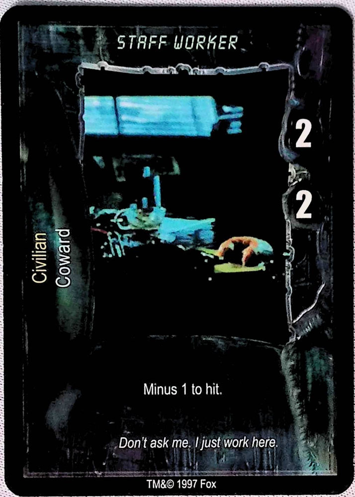 Aliens vs Predator CCG | Staff Worker - AVP Premiere | The Nerd Merchant