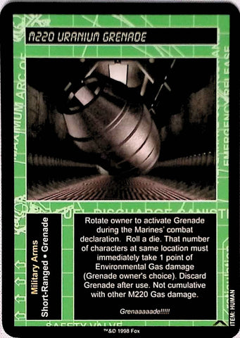 Aliens vs Predator CCG | M220 Uranium Grenade - AVP Resurrection | The Nerd Merchant