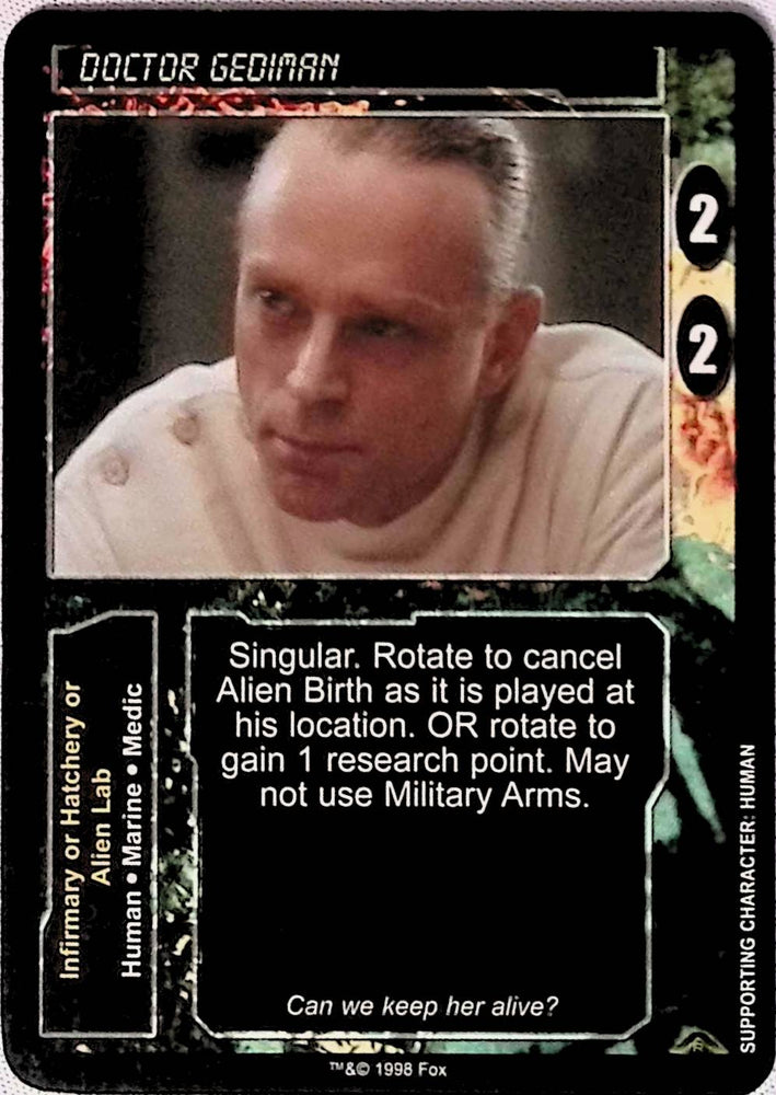 Aliens vs Predator CCG | Doctor Gediman - AVP Resurrection | The Nerd Merchant