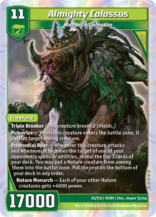 Kaijudo | Almighty Colossus - Level 11 (10INV) | The Nerd Merchant