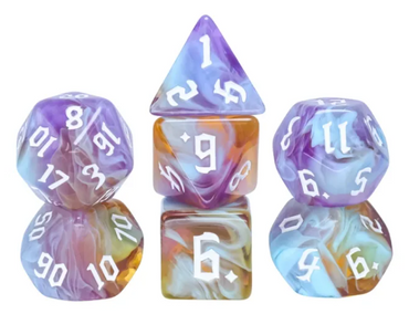 Foam Brain Games | Amethyst Sunset RPG Dice Set | The Nerd Merchant