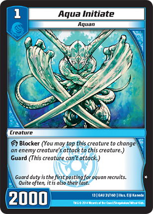 Kaijudo | Aqua Initiate - Level 1 (13GAU) | The Nerd Merchant
