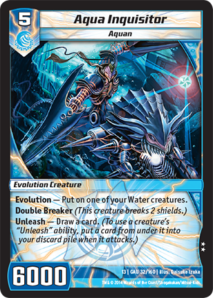 Kaijudo | Aqua Inquisitor - Level 5 (13GAU) | The Nerd Merchant