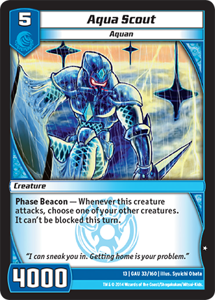 Kaijudo | Aqua Scout - Level 5 (13GAU) | The Nerd Merchant