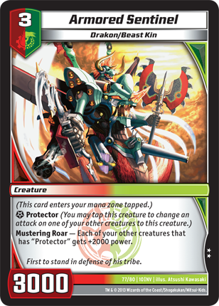 Kaijudo | Armored Sentinel - Level 3 (10INV) | The Nerd Merchant